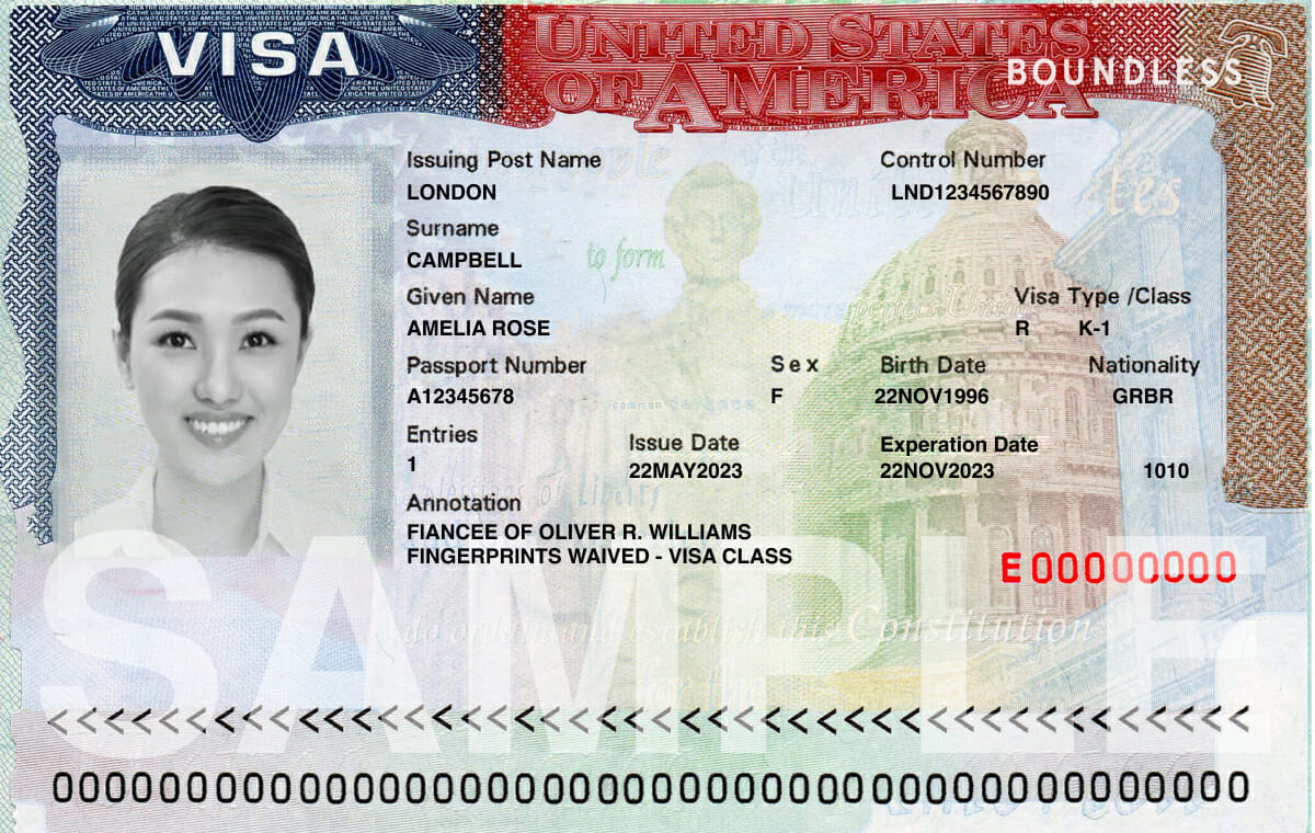 visa sample image